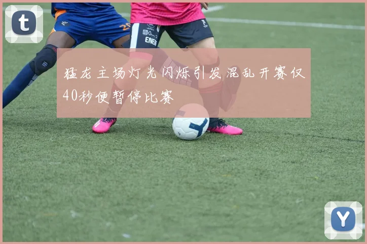 猛龙主场灯光闪烁引发混乱开赛仅40秒便暂停比赛